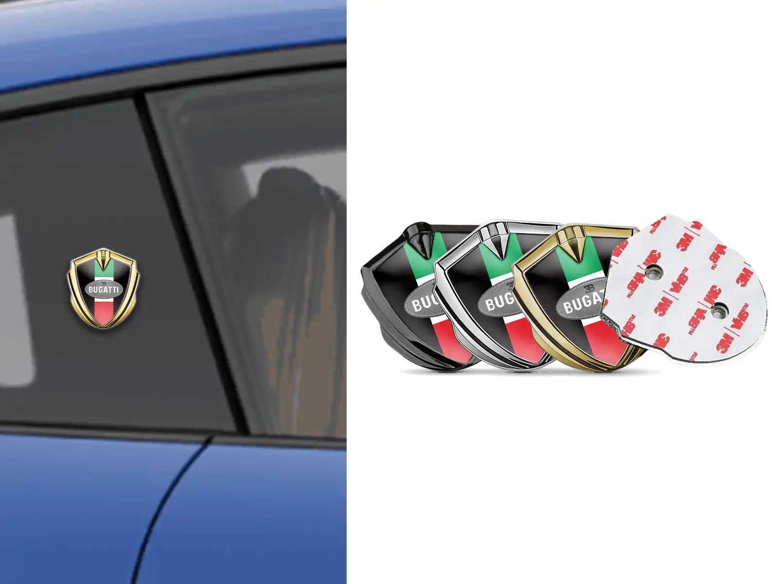 Bugatti Auto Abzeichen Anpassbare Kraft Metall Design